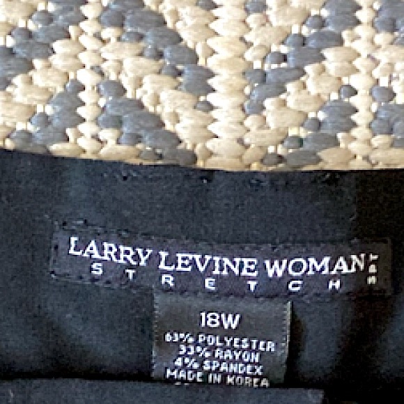 LARRY LEVINE WOMAN Black Trousers Size 18W - Picture 6 of 9
